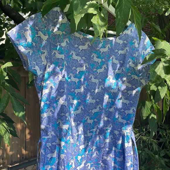 EUC size US 8 Run & Fly Unicorn 1960s Tea Party Dress - Picture 9 of 16